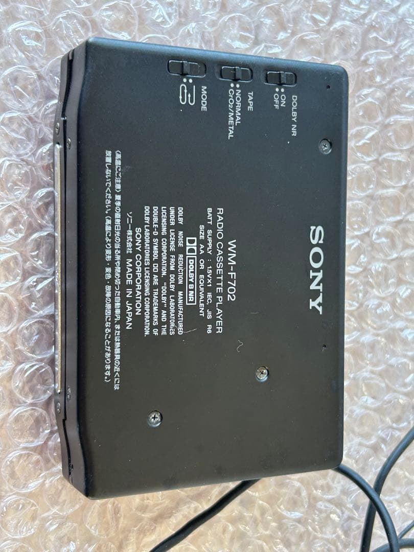 （0312）ソニー SONY ウォークマン WM-F702 ブラック　ジャンク