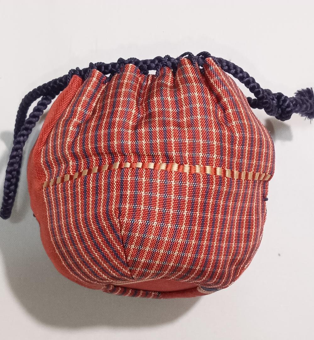 茶道具　京都清水焼　笹田有祥作　茄子茶入　朝倉間道仕覆付　美品！！