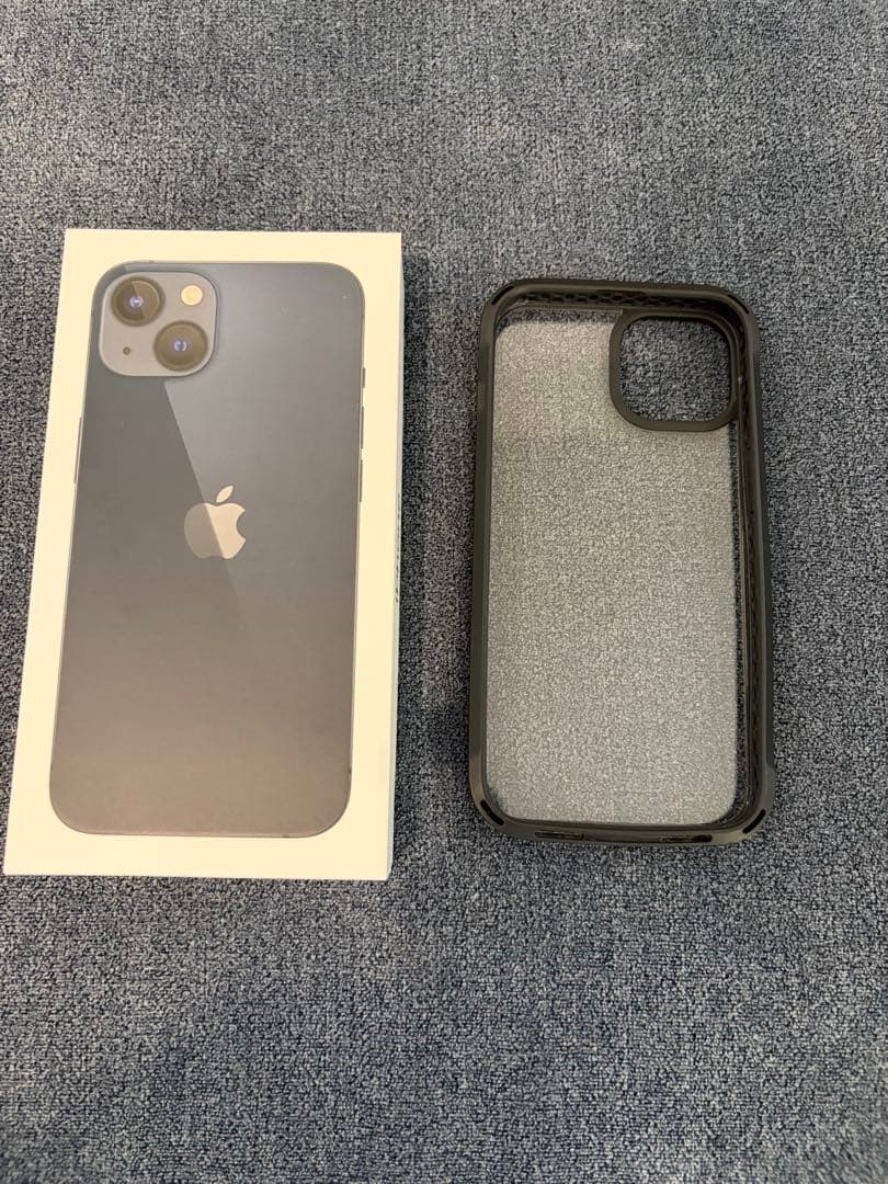 iPhone13 128GBミッドナイトブラック 本体 ケース付き