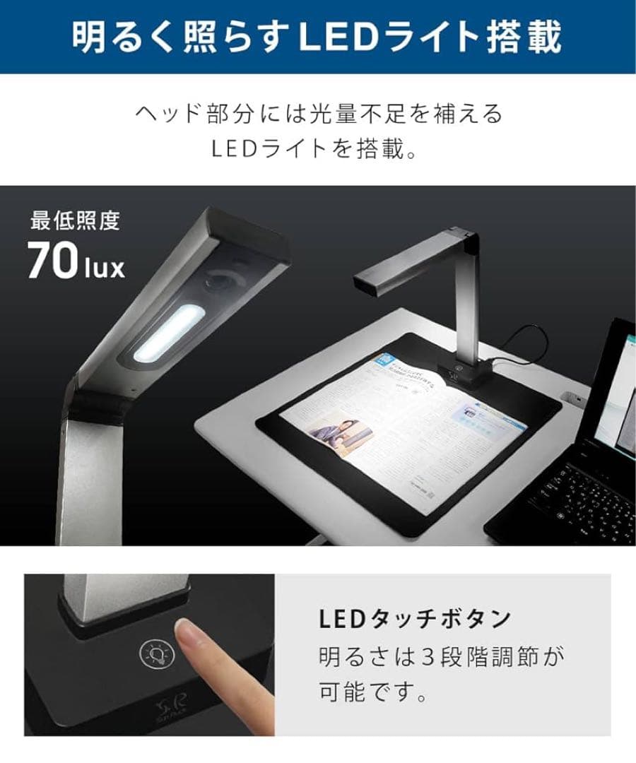 【訳あり】USBスタンドスキャナー　SR-US010