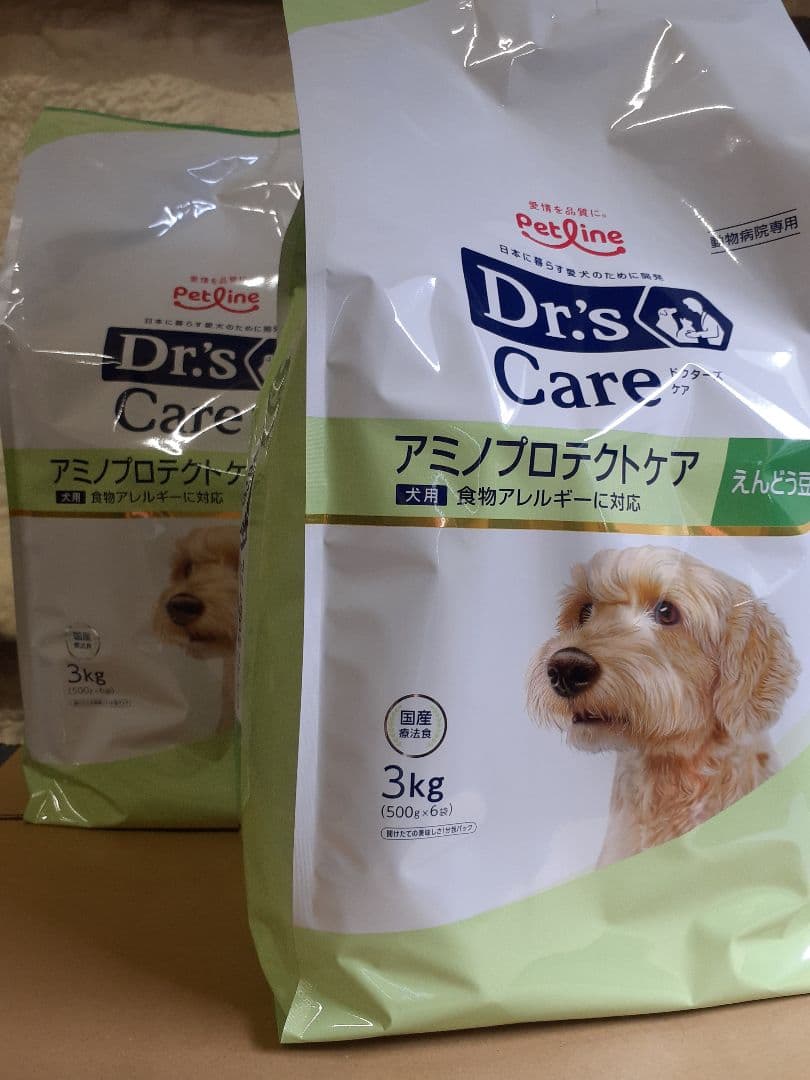 kana＊様ドクターズ犬用療法食アミノプロテクトケアえんどう豆3kg×2袋