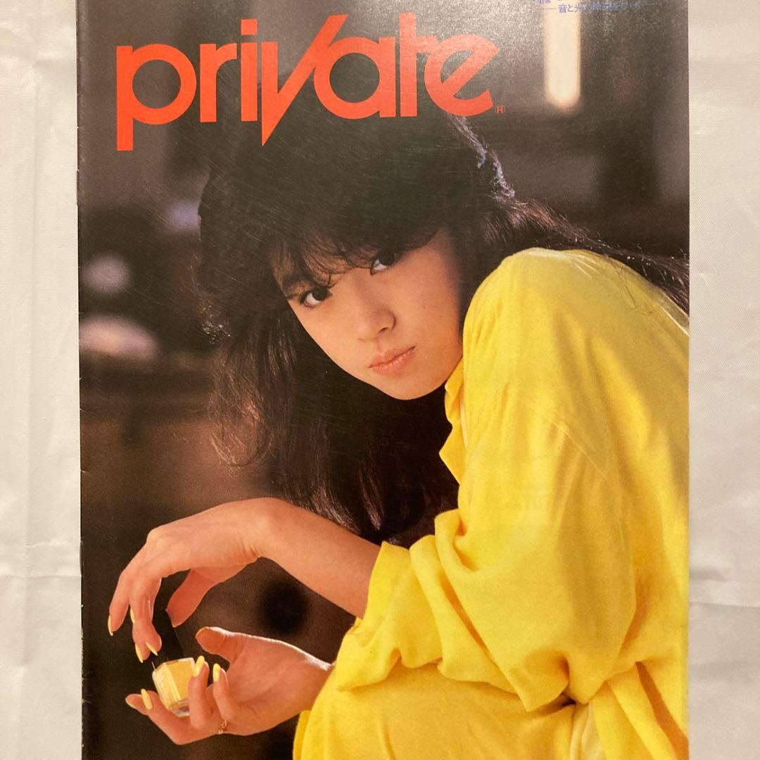 中森明菜　PIONEER パイオニア private プライベート カタログ