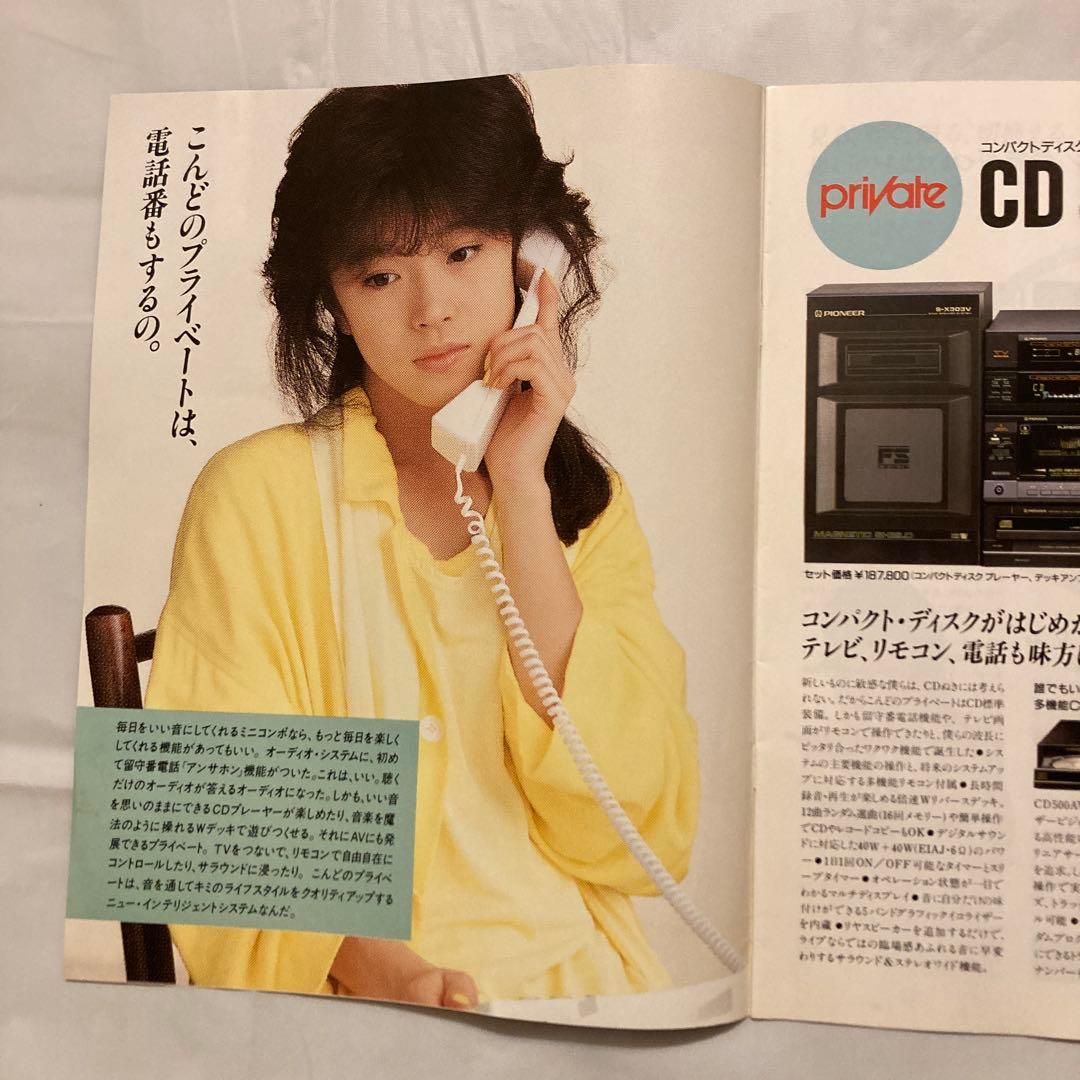 中森明菜　PIONEER パイオニア private プライベート カタログ