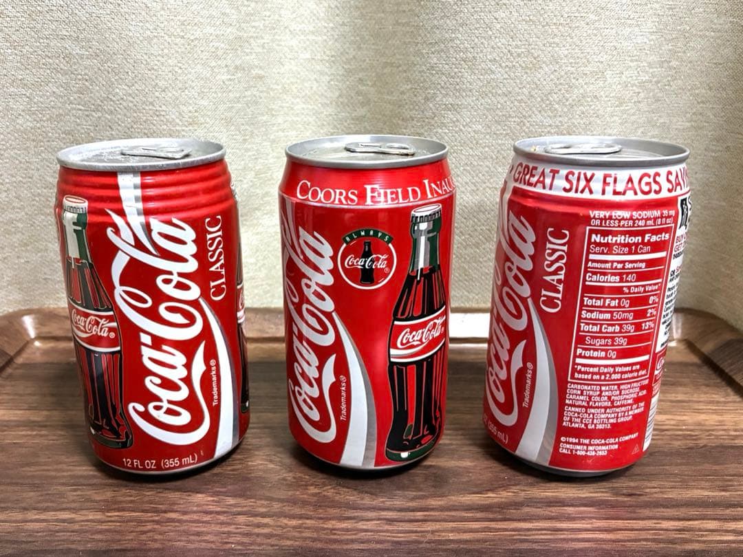 【USA製・95年】コカ・コーラ コレクター缶 3本セット (バットマン他)