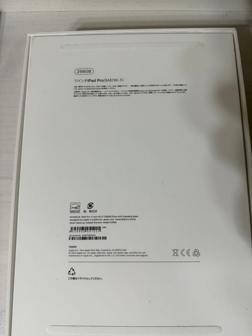 おまけ多数　iPad Pro 256GB 11インチ Wi-Fiシルバー M4