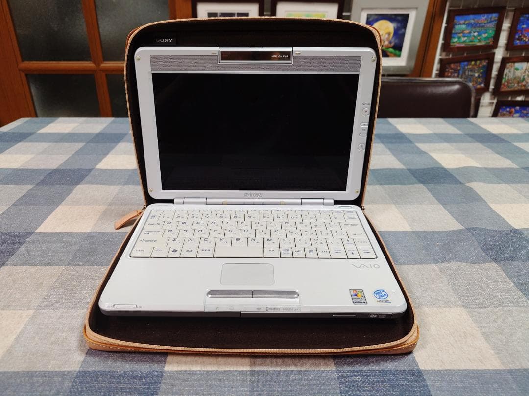 SONY VAIO 純正 ノートPC パソコンケース レザー 革 ベージュ
