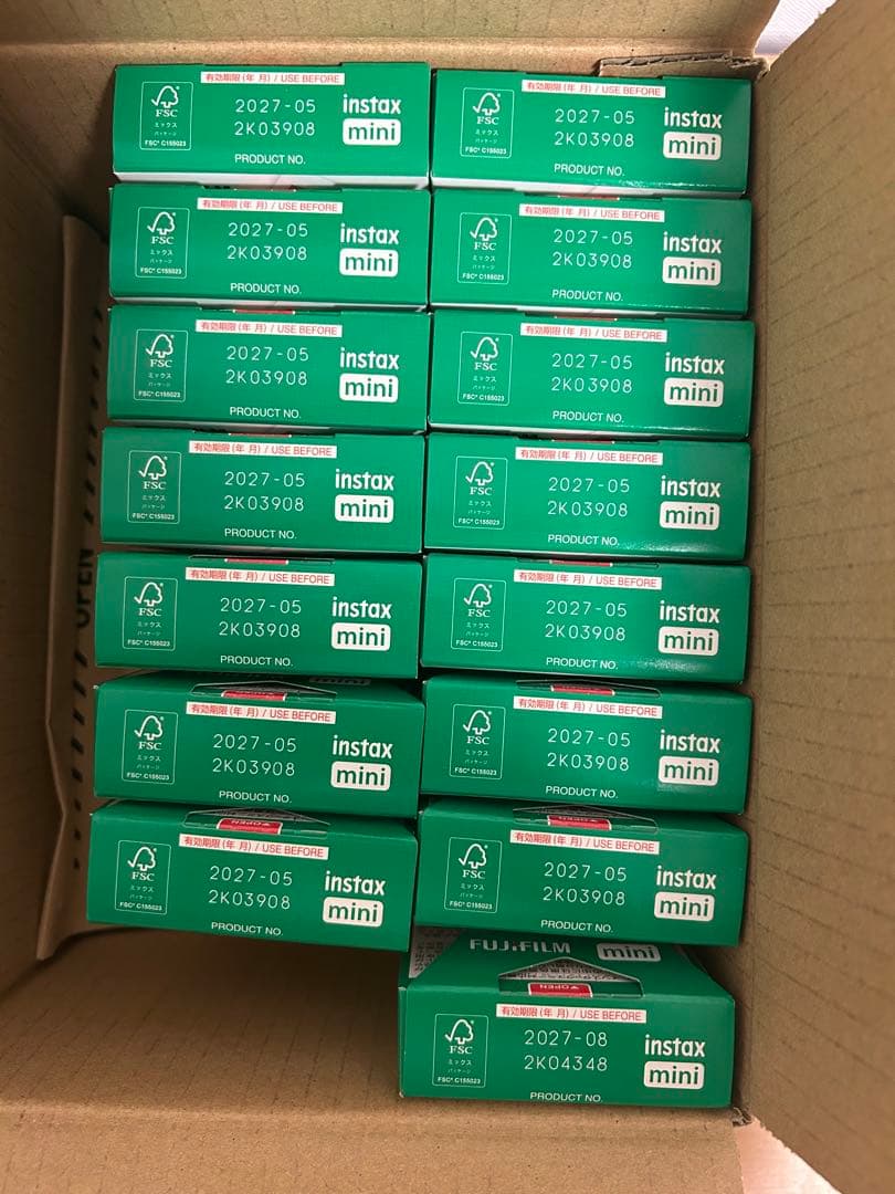 INSTAX 無地フィルム 10枚×15個セット 新品未開封