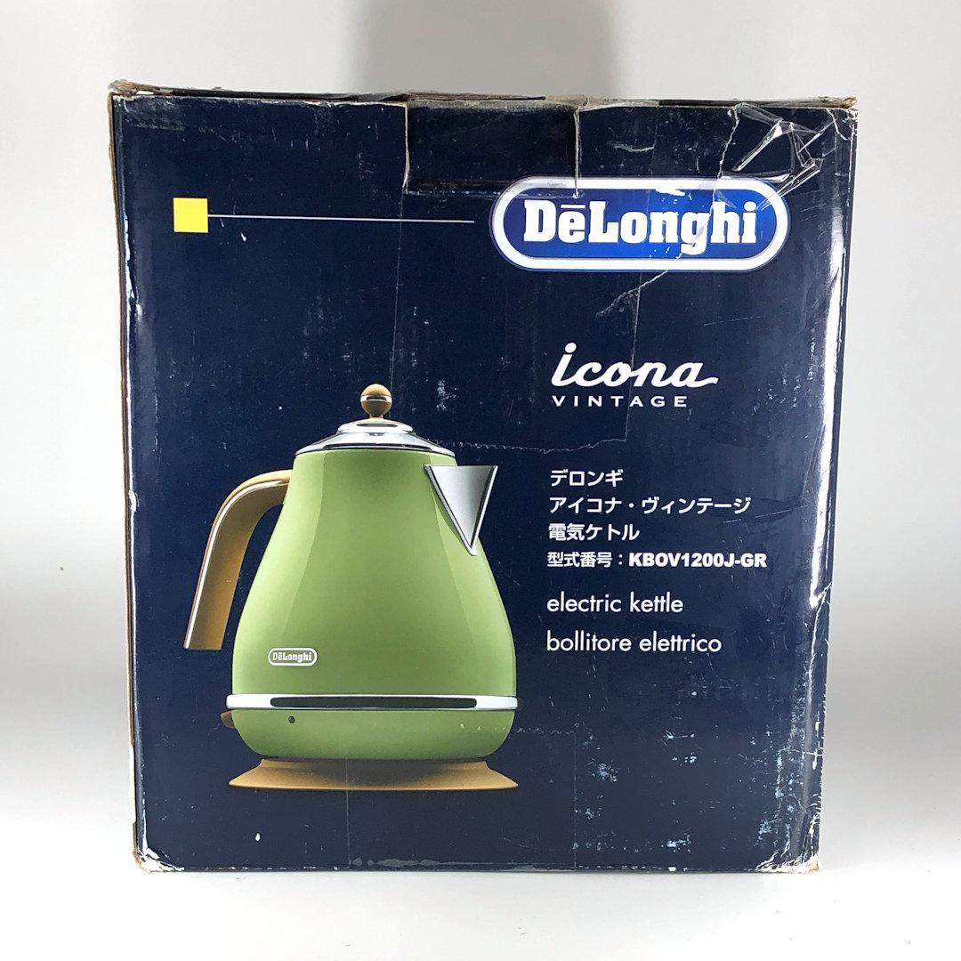 デロンギ 電気ケトル(1．0L) アイコナ・ヴィンテージ オリーブグリーン ⑥
