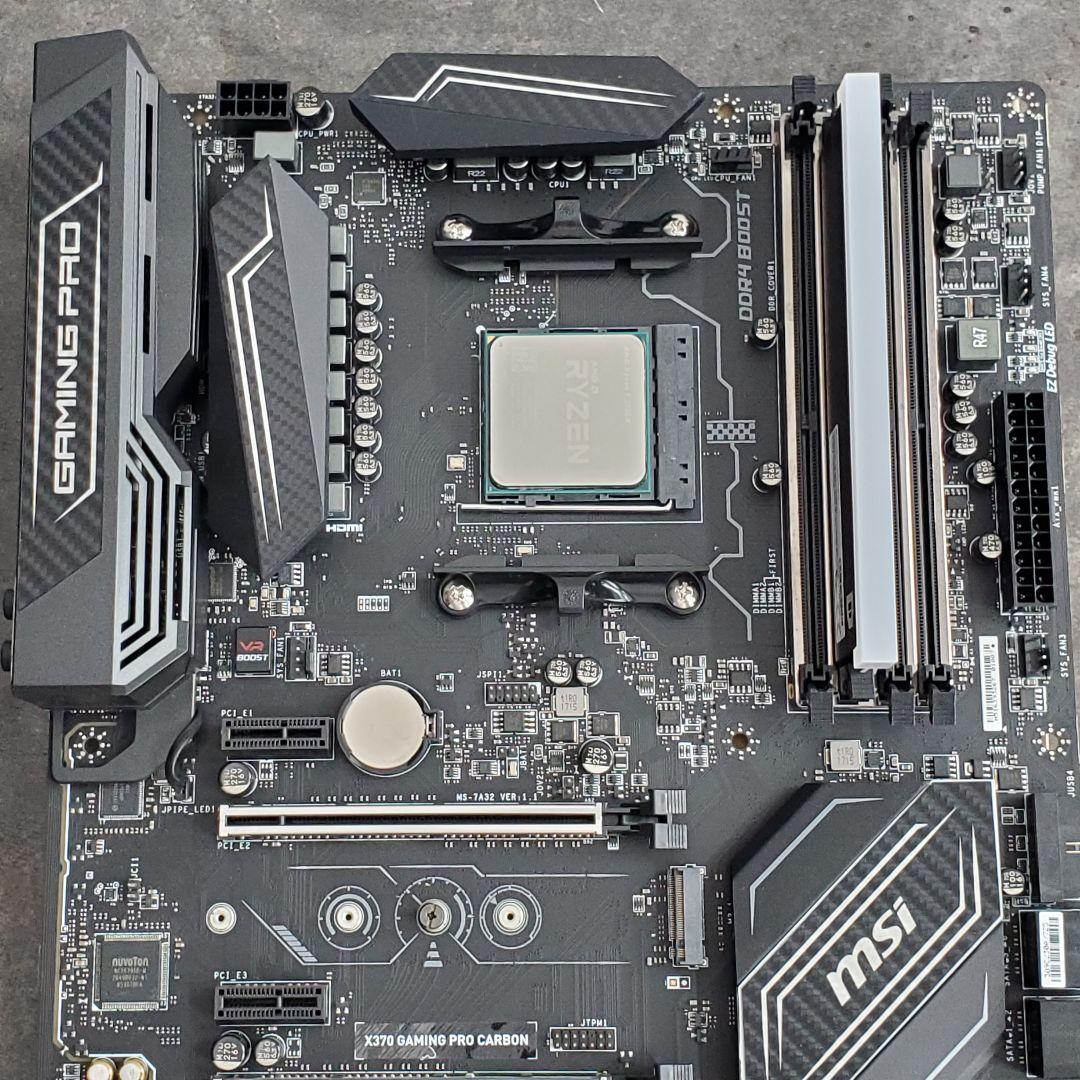 MSI X370 GAMING PRO CARBON CPU＆メモリセット