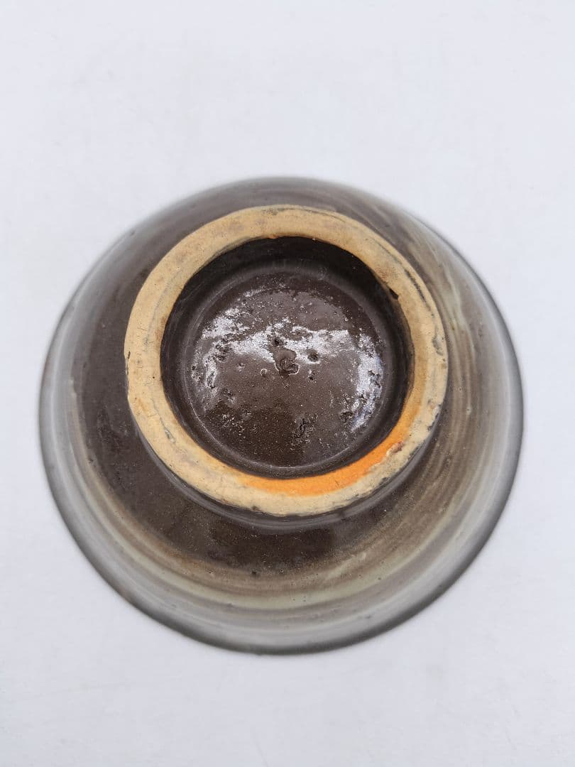 d179 茶碗 琉球焼 刷毛目 仁王作 木箱 茶道具 古物