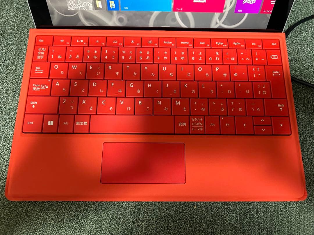Microsoft Surface 3 日本語キーボード 赤