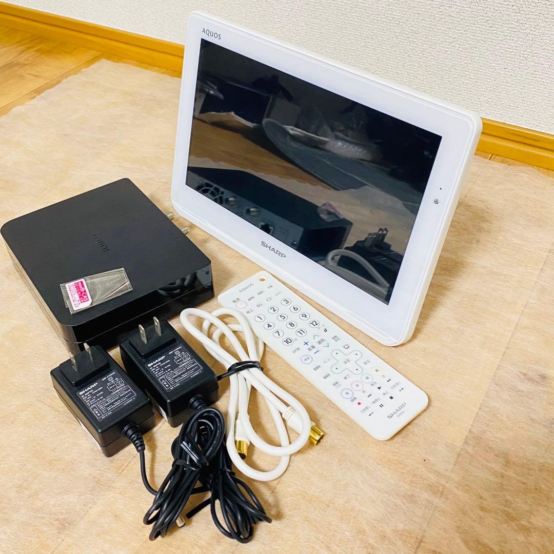 極美品✨SHARP シャープ防水ワイヤレステレビ　2T-C12AF