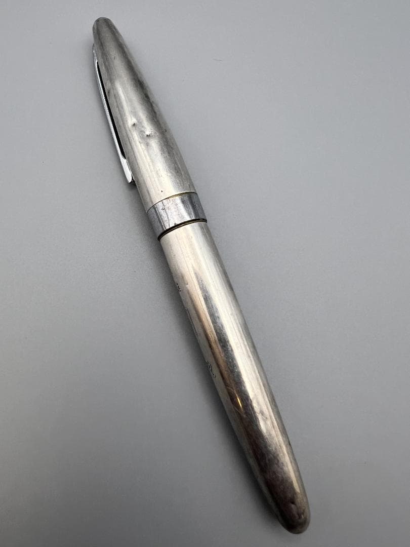 【海】パイロット スターリングシルバー 万年筆 大型ペン先/18K-750