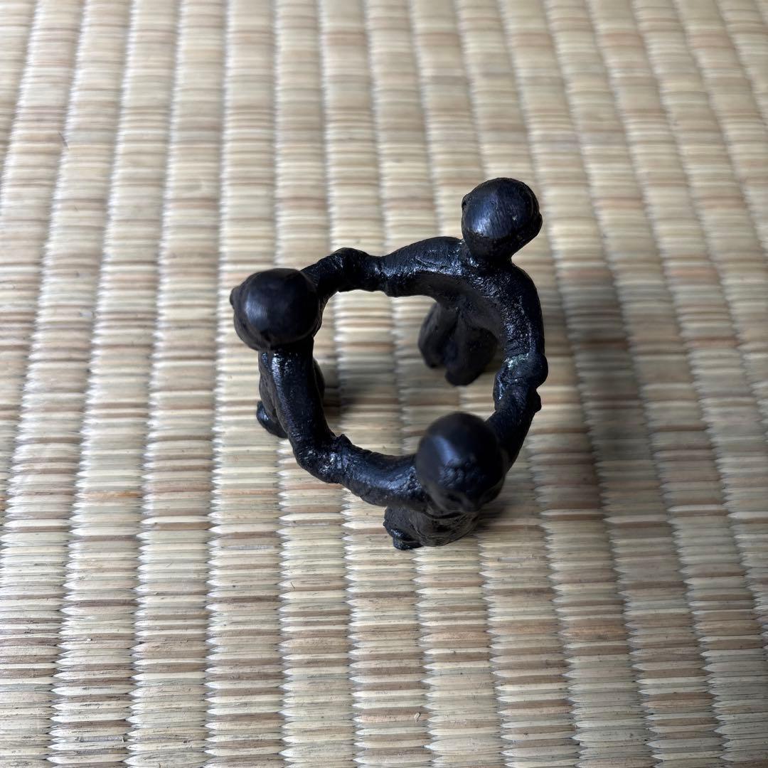 大野芳光 七種 蓋置 共箱 金属工芸工芸品唐銅