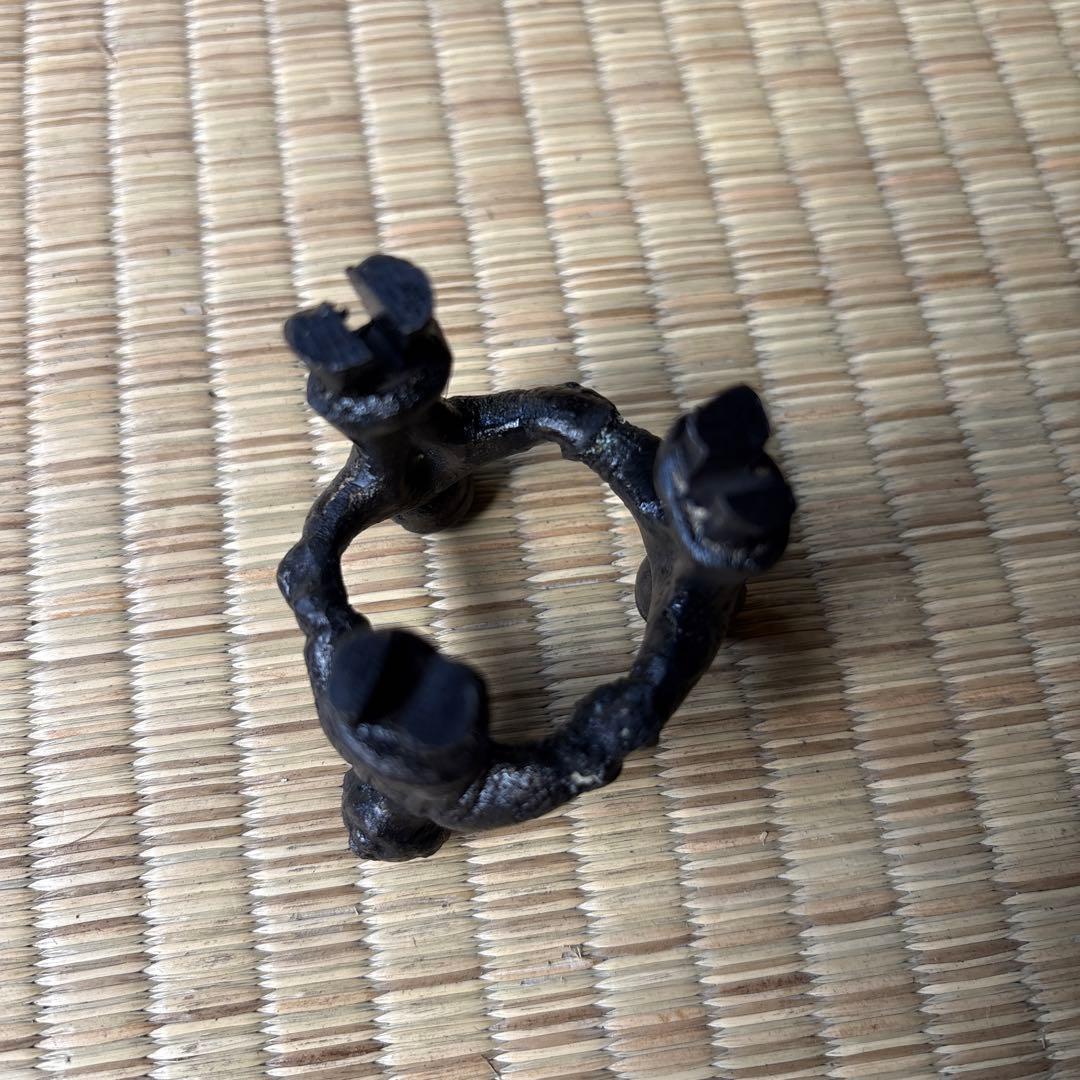 大野芳光 七種 蓋置 共箱 金属工芸工芸品唐銅