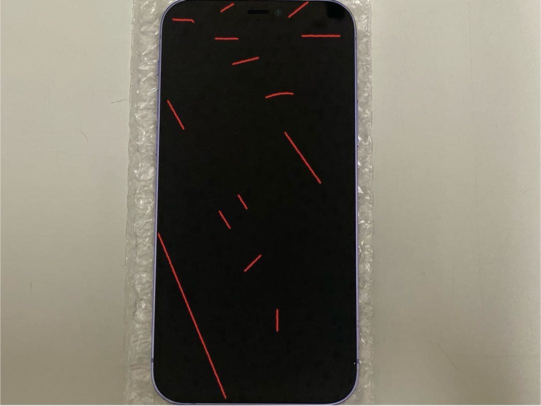 中古♪iPhone12 64GB SIMロック解除済み パープル