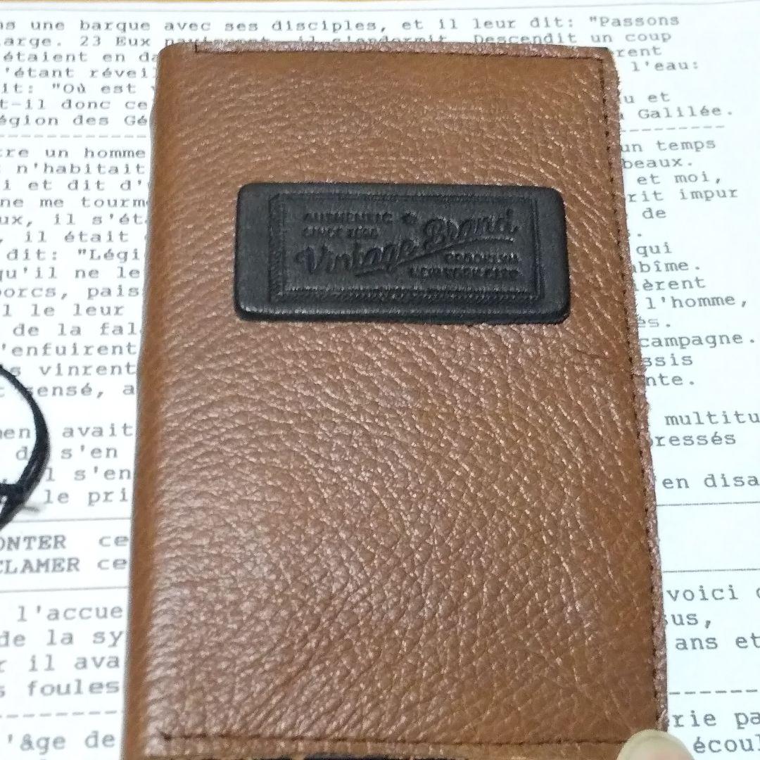 革のジャーナルノート　ハンドメイド　ジャンクジャーナル　古書