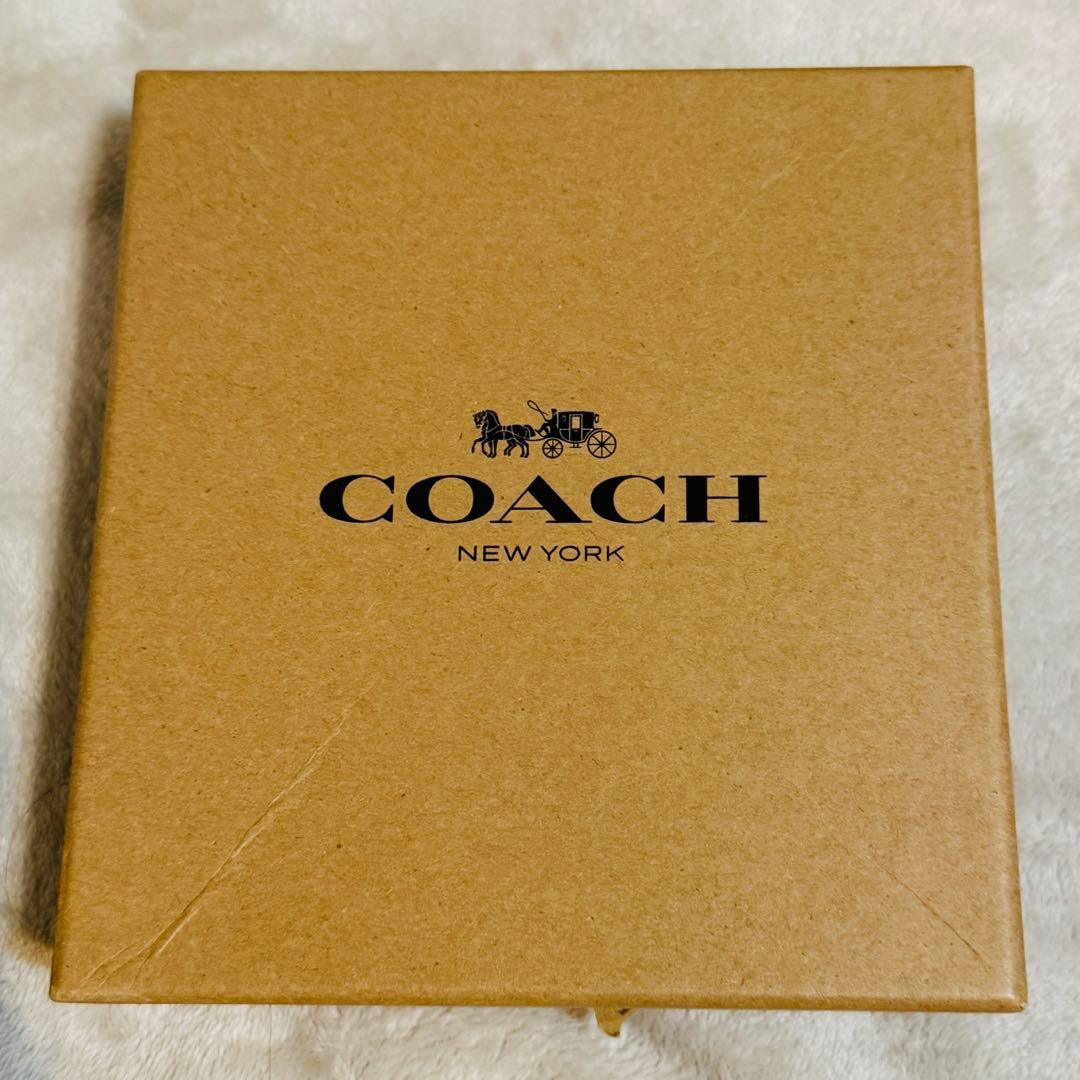 COACH小型犬首輪リードセットS箱付シグネチャー柄型番F26175/76美品