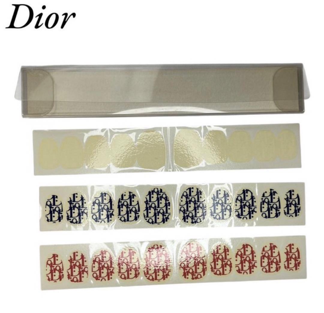 Dior ネイルシール 3シートセット　デザイン　ガリアーノ期　希少　ロゴ