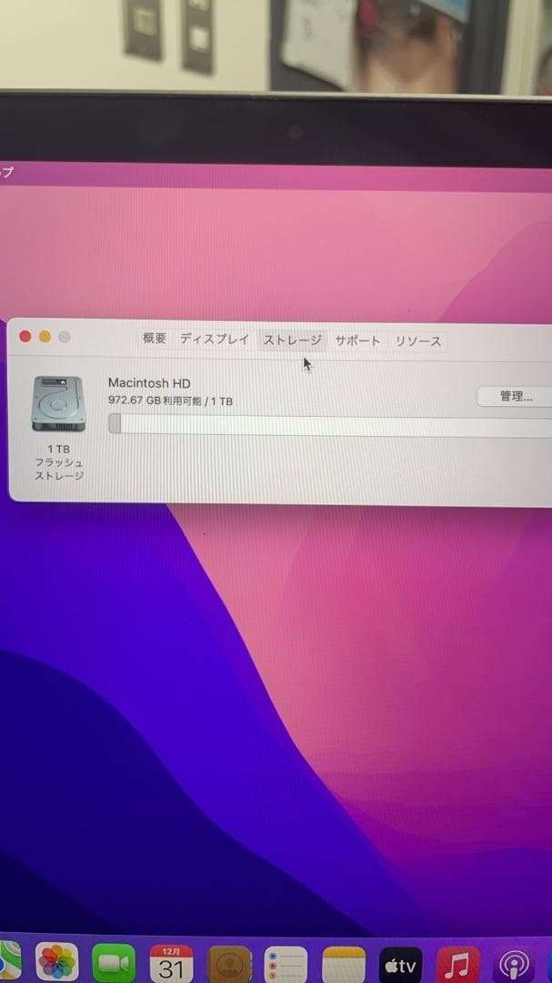 MacBook Pro 13インチ 1TB Intel Core i7