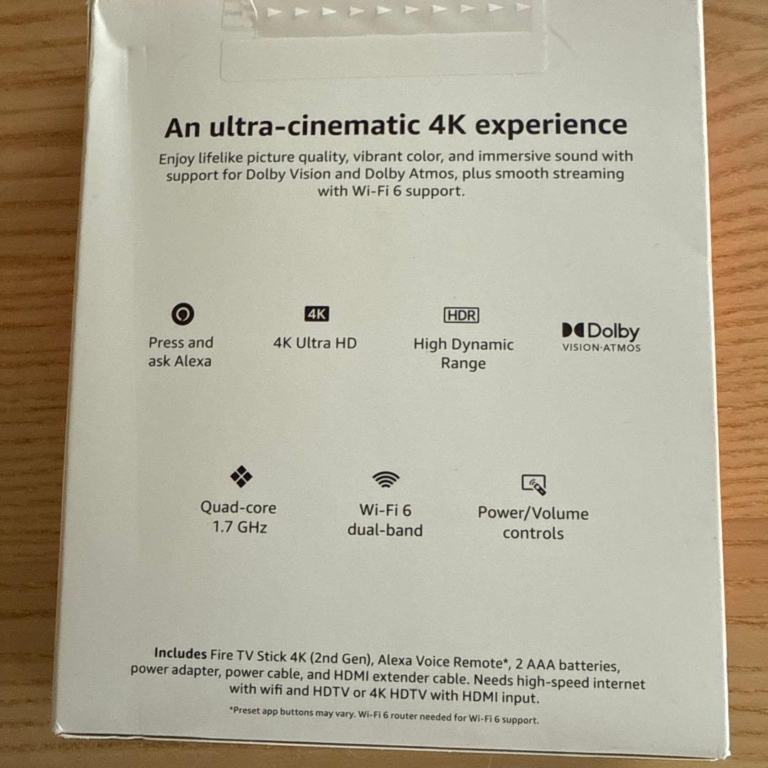 Fire TV Stick 4K (第2世代) 新品未使用品