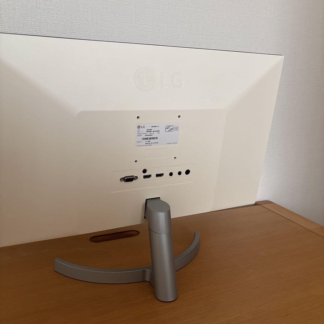 LG フレームレス モニター 24ML600S-W.AJL 24インチ