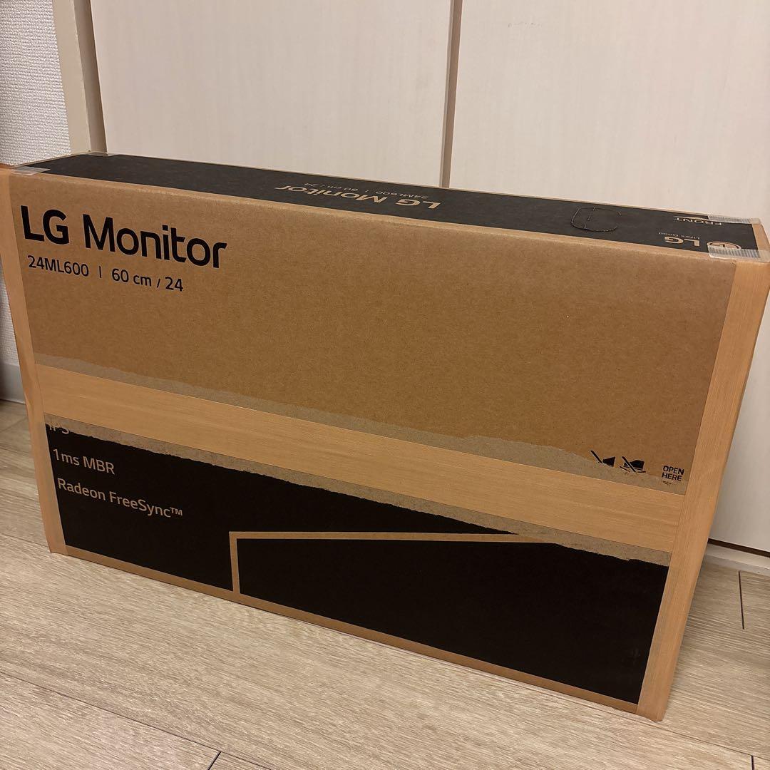 LG フレームレス モニター 24ML600S-W.AJL 24インチ