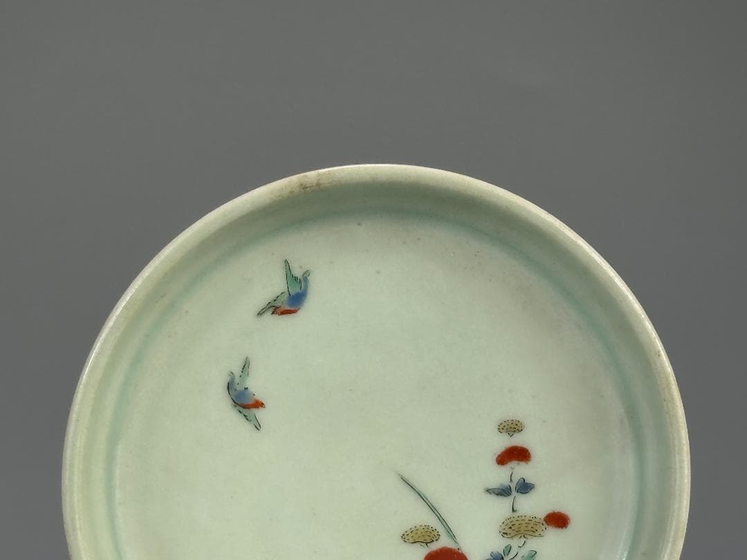 26.3.2 色絵花鳥文皿　時代皿　菓子皿