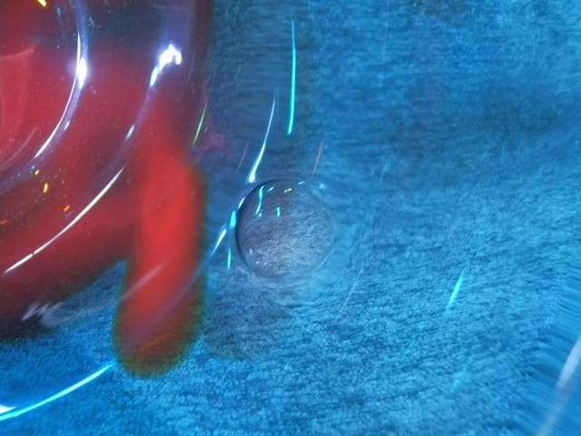 玉散裾濃水差（たまちり すそご みずさし）　エア玉封入　ガラス　馬先生