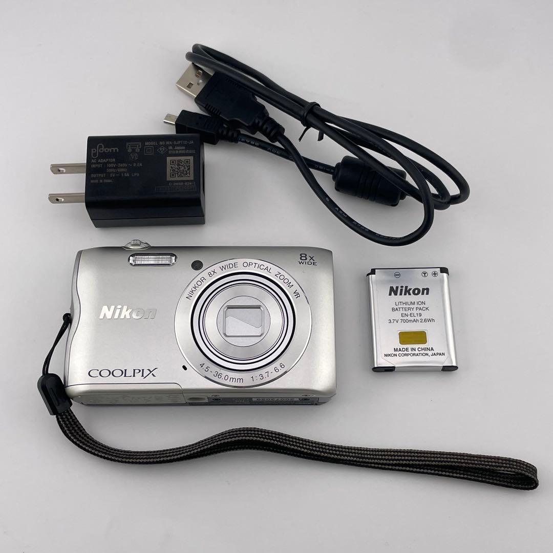 実写美⭕️美品【動作確認済】Nikon COOLPIX A300 シルバー