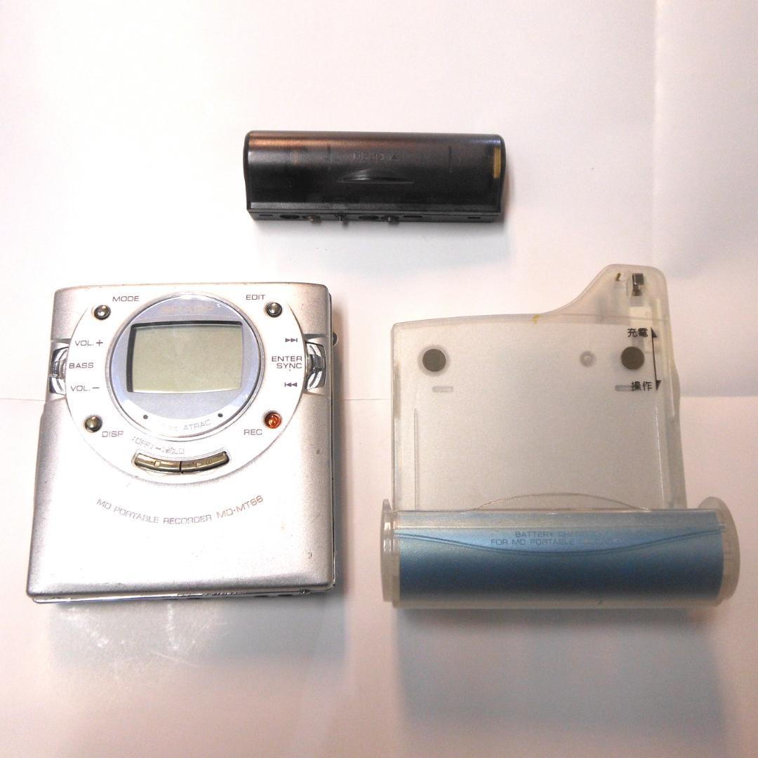 SharpMDポータブルレコーダーMD-MT66-S
