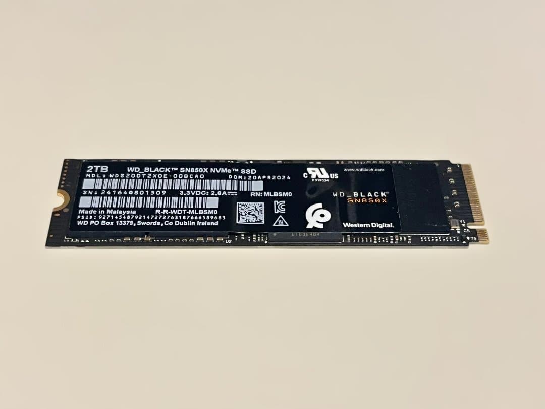 内蔵型SSD Western Digital Black SN850X 2TB