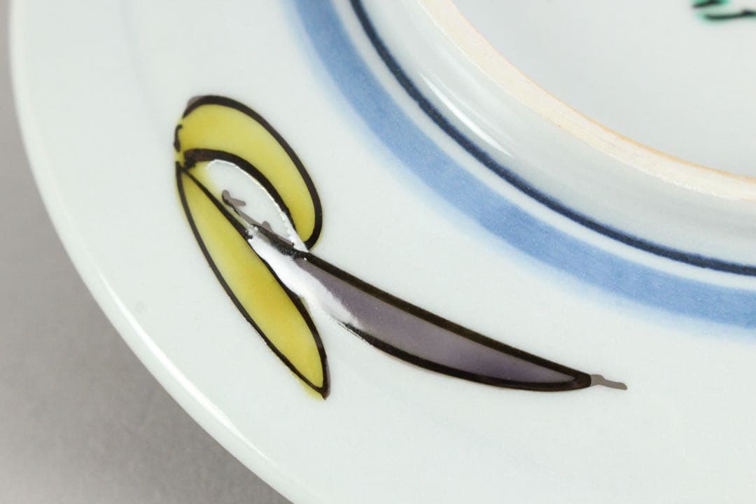No5856 北出不二雄 造　古都飾皿　直径15.5cm 共布/共箱　送料無料