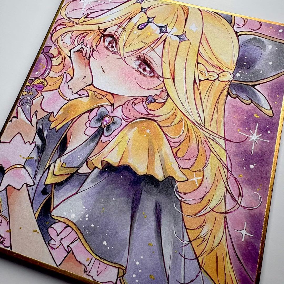 く*み様 手描きイラスト 名探偵プリキュア キュアアルカナ・シャドウ ファンアー