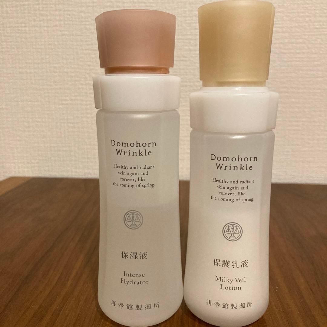 ドモホルンリンクル 保湿液 化粧水 保護 乳液 肌はづみ リニューアル 中古