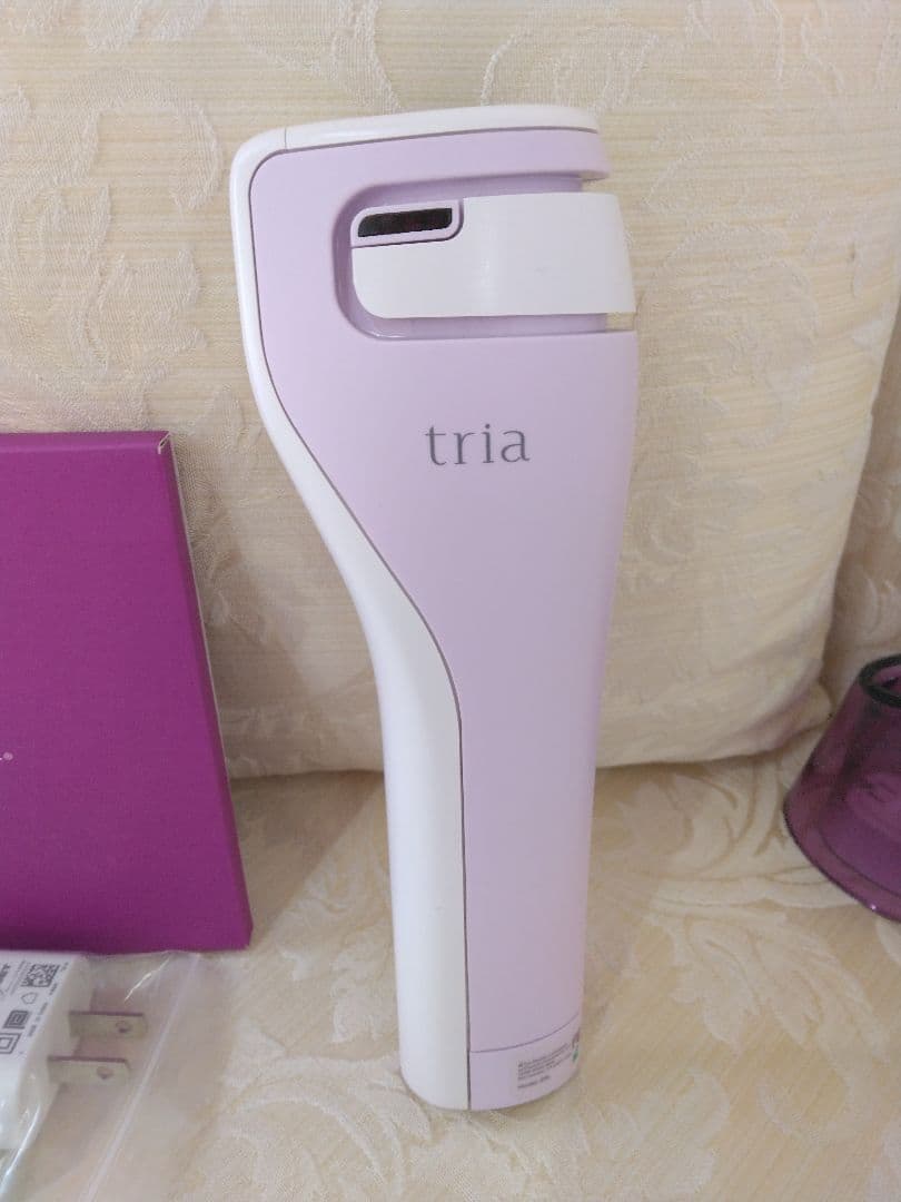 tria 美容器 パープル 充電器付き