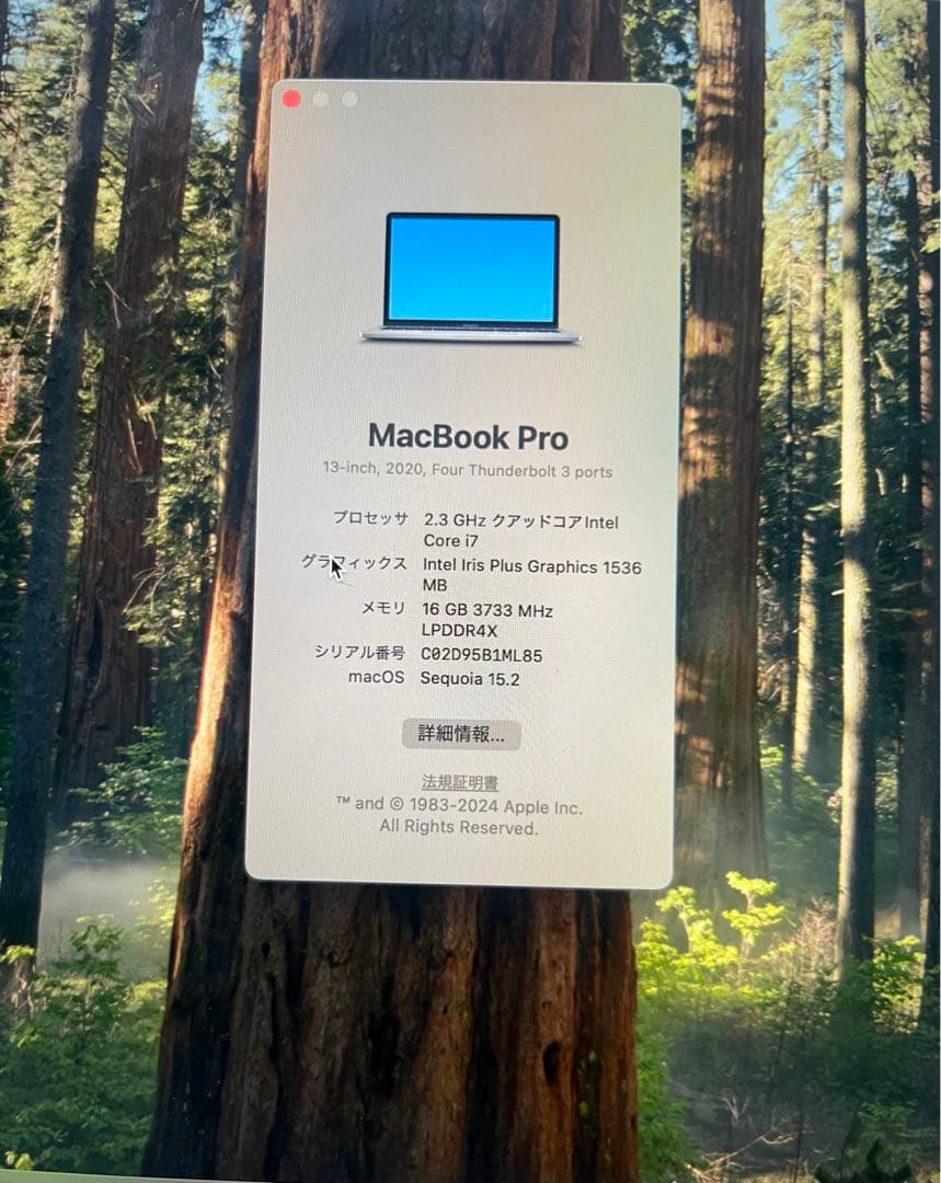 MacBook本体 MacBook Pro 13inch 2020 16G/512G