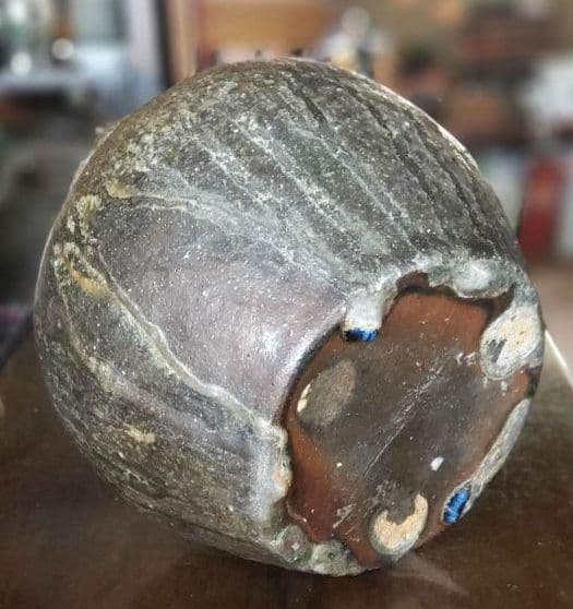 自然釉壺