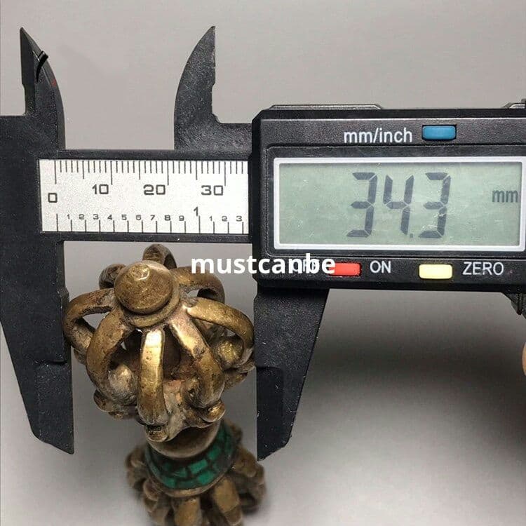 銅製 法器 九股金剛杵 金剛かり 鎮宅辟邪 開運 風水 招財 置物 工芸品