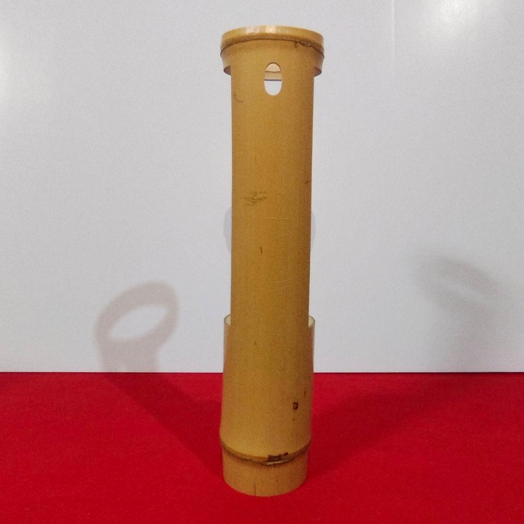 【新品・未使用】竹鶴首花入 優美な姿 吊り・置き両用 共箱付