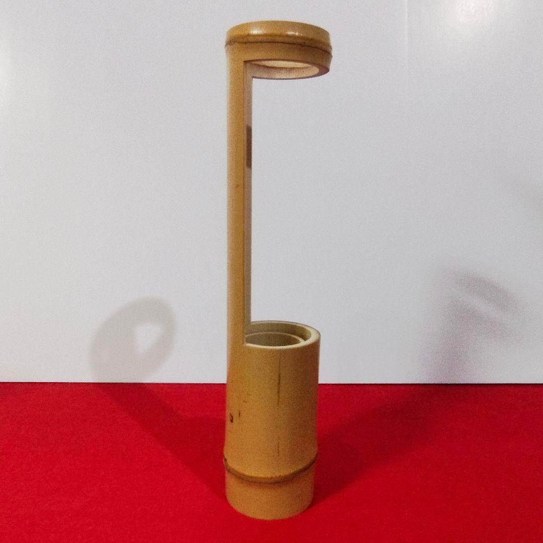 【新品・未使用】竹鶴首花入 優美な姿 吊り・置き両用 共箱付