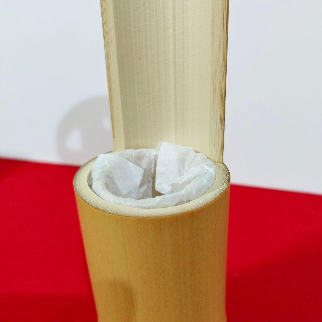 【新品・未使用】竹鶴首花入 優美な姿 吊り・置き両用 共箱付