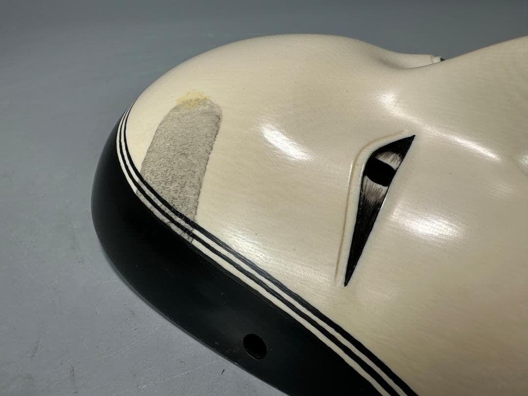 U27S20日本美術　廣明 作　天然素材　彫刻　古い　お面　貴重品　時代飾物