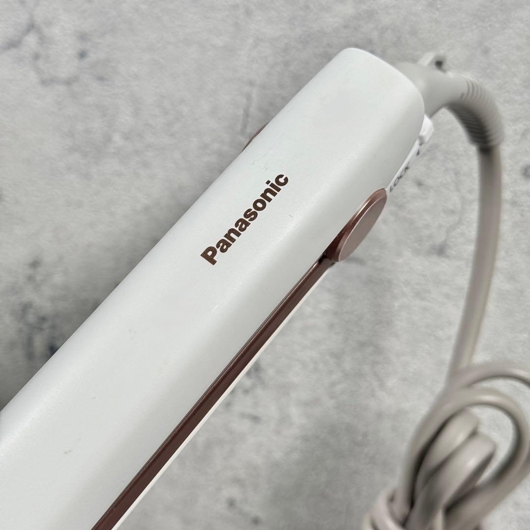 動作良好 ナノケア ストレートアイロン 白 プレート滑り◎ EH-HS0E 美容