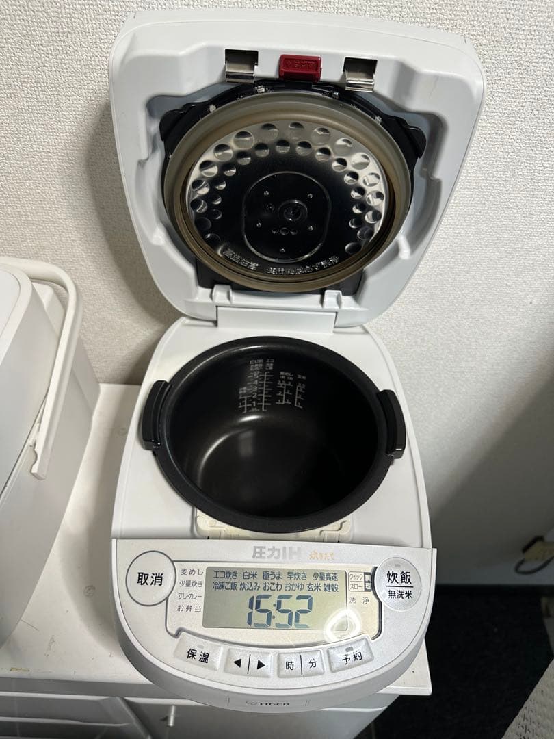 TIGER 圧力IH炊飯器 1.0L ホワイト 2022
