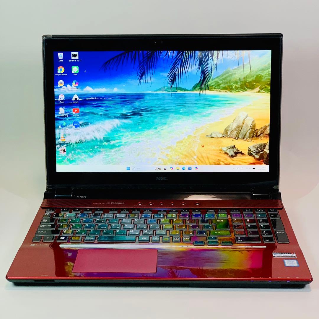 Core i7✨SSD1TB✨16GB✨Windows 11✨赤✨ノートパソコン