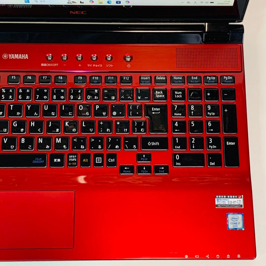 Core i7✨SSD1TB✨16GB✨Windows 11✨赤✨ノートパソコン