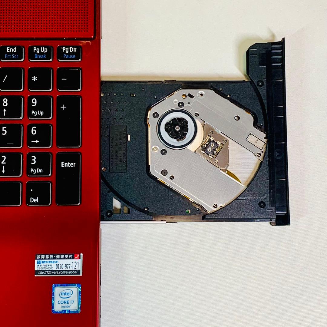 Core i7✨SSD1TB✨16GB✨Windows 11✨赤✨ノートパソコン