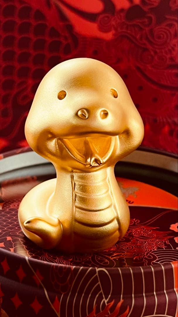 十二支のブロンズメッキ- 蛇の風水 飾品