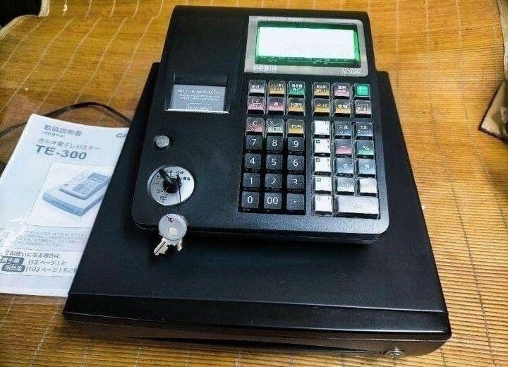 カシオレジスター　TE-300　フル設定無料　 送料無料人気機種　454555